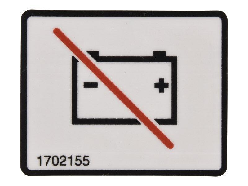 1702155 Battery Disconnect Decal