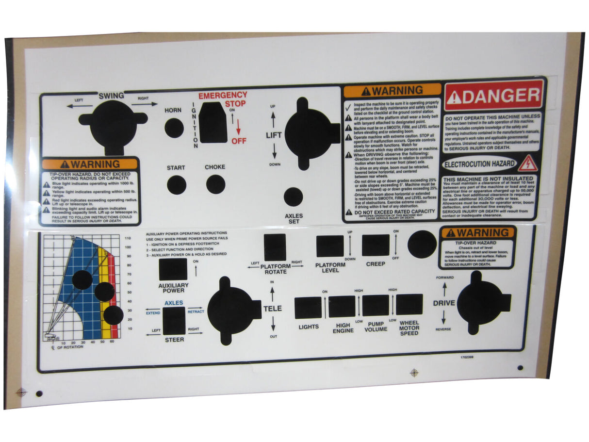 1702398 Decal, Console Box | JLG