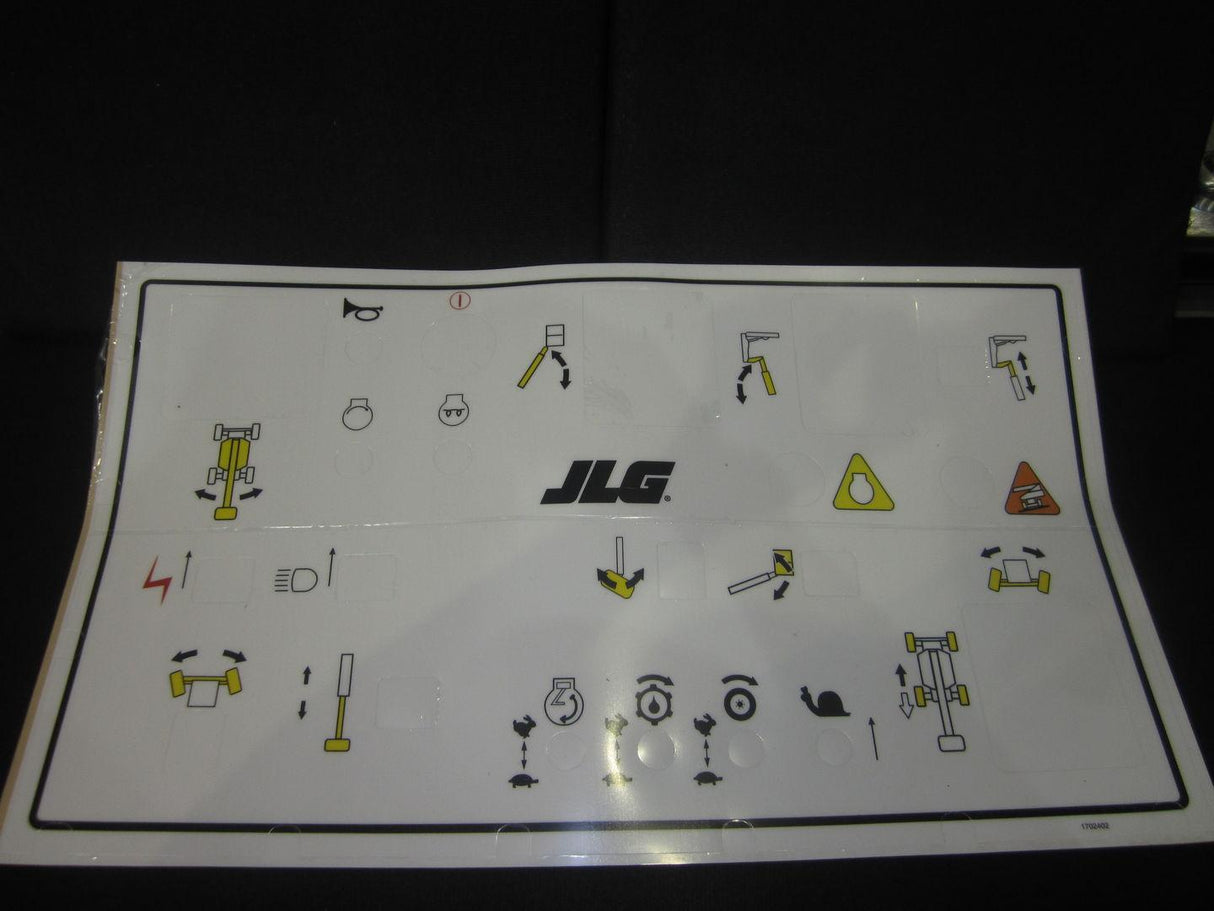 1702402 Decal, Console Box | JLG - BHE Parts Store
