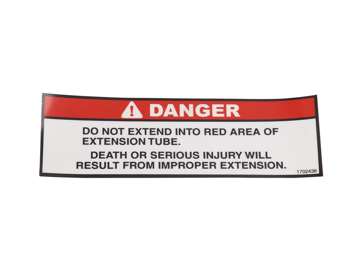 1702436 Decal, (Danger Ext) | JLG