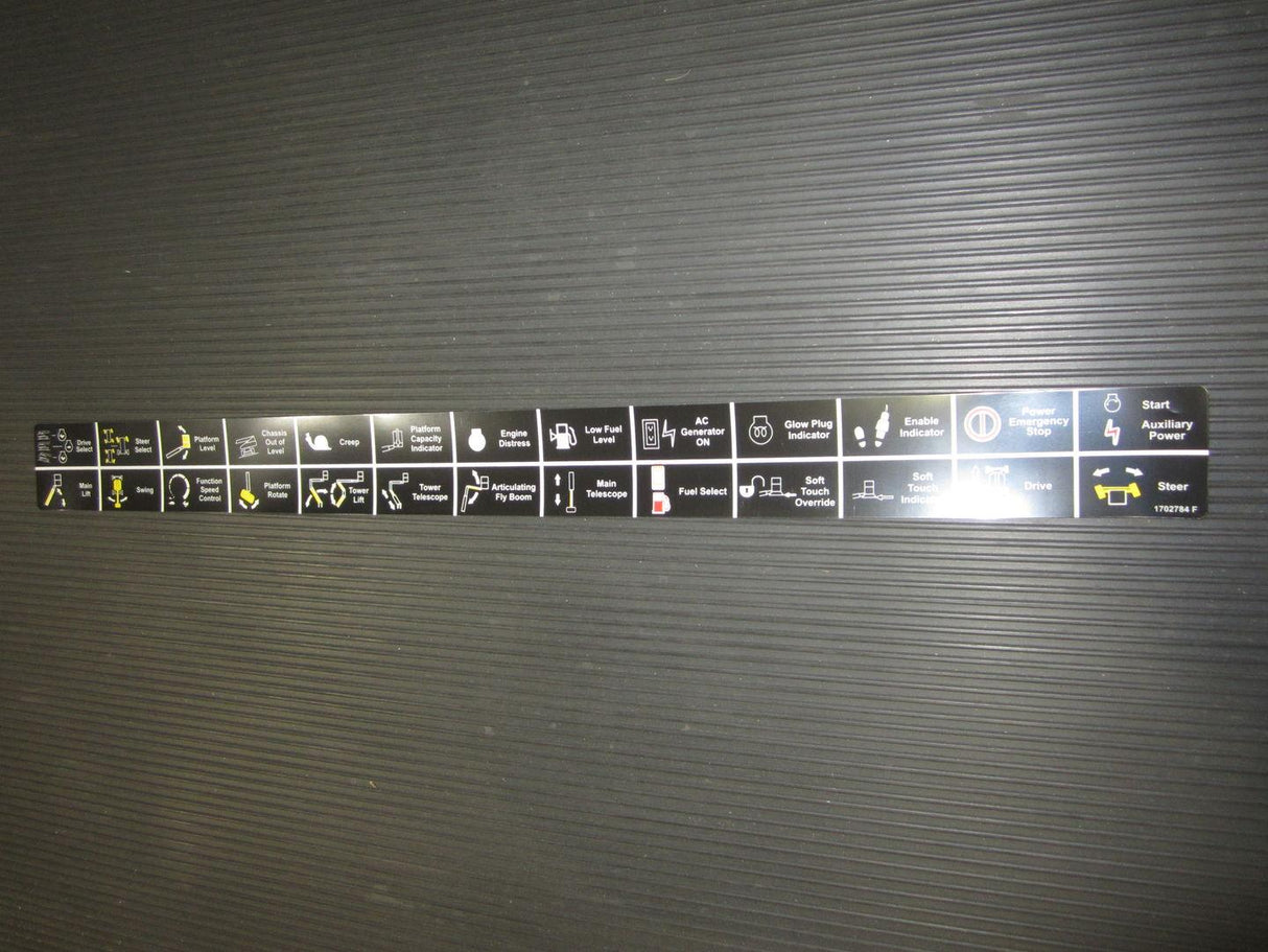 1702784 Decal, Legend | JLG - BHE Parts Store