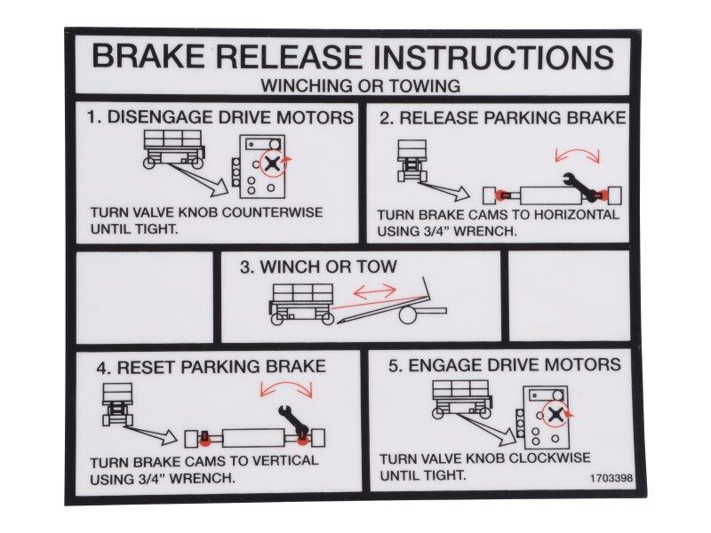 1703398 Decal-Towing/Winch (Graphic) | JLG
