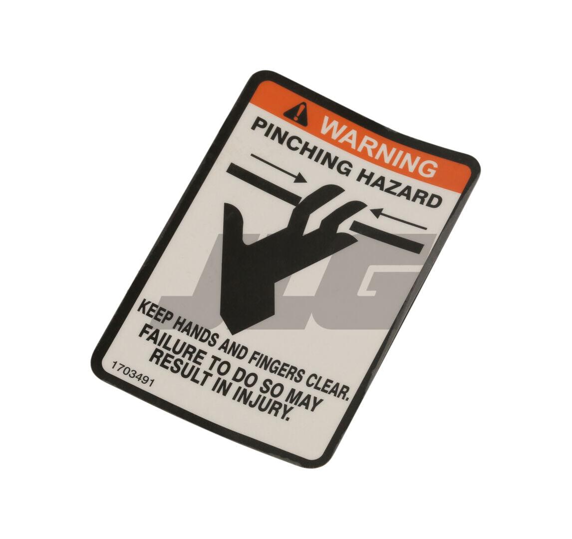 1703491 Decal Pinching Hazard