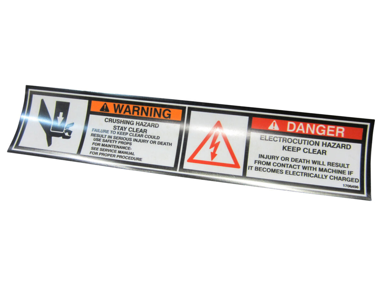 1703496 Decal, Crushing (Dom) | JLG