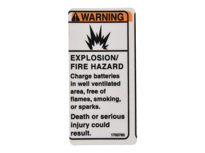 1703785 Explosion Warning Decal