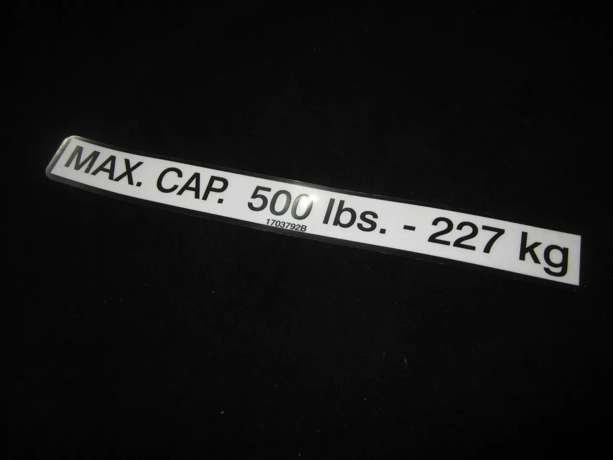 1703792 Decal, Ext Cap (D/C/L/B/J) | JLG