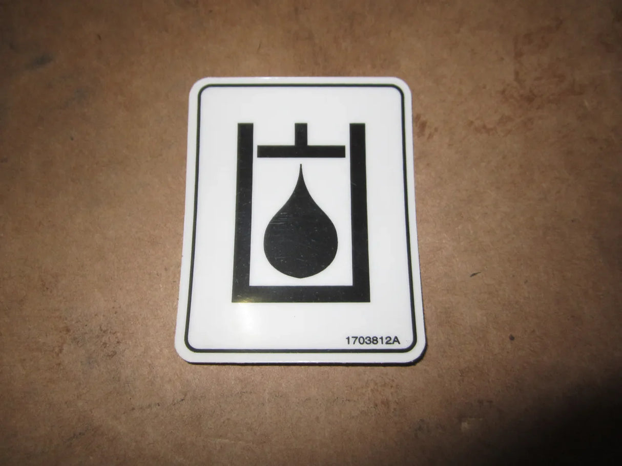 1703812 Decal, Hydraulic Oil | JLG