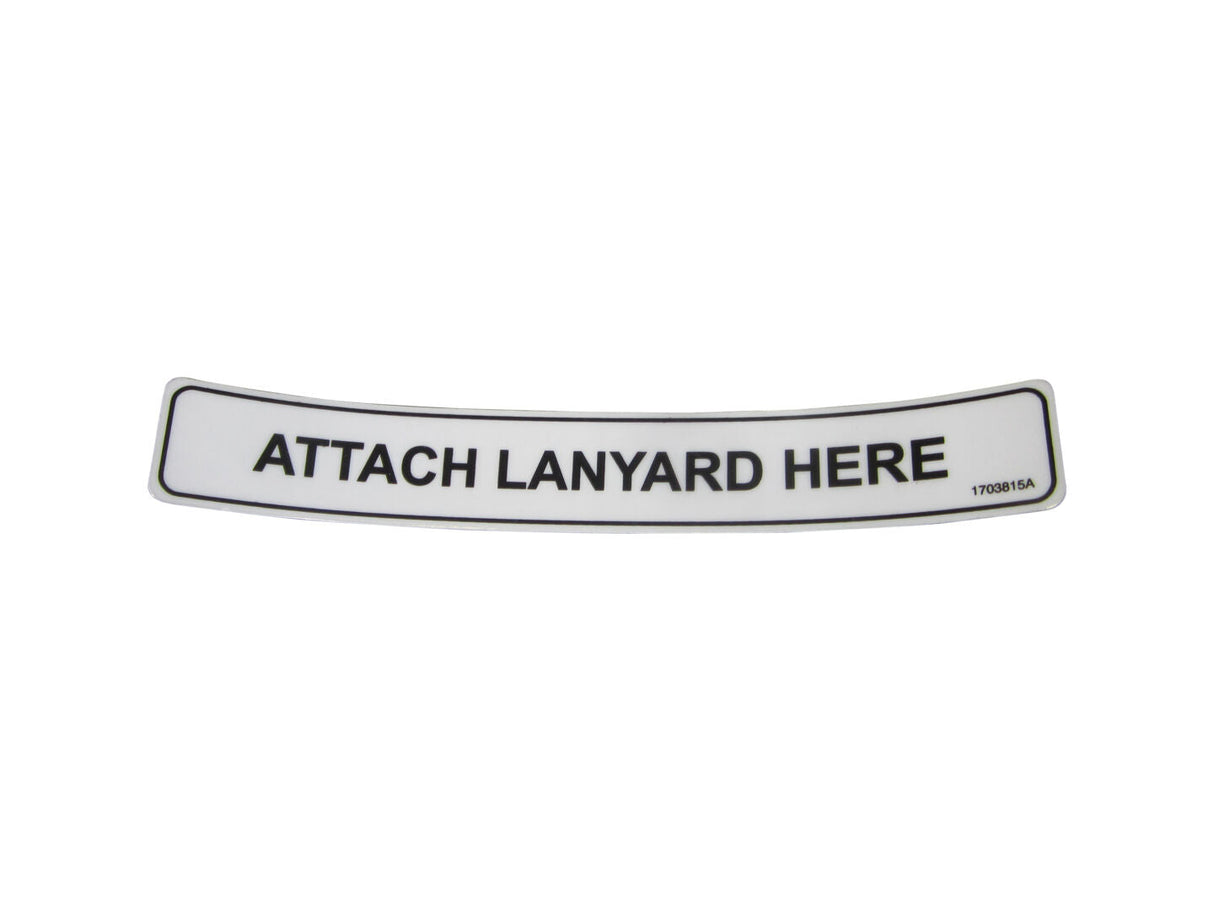 1703815 Decal, Attach Lanyard Here | JLG