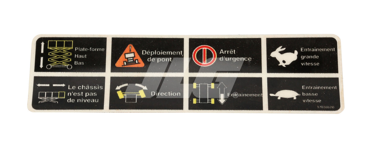 1703862 Decal, Legend Csa Fre | JLG