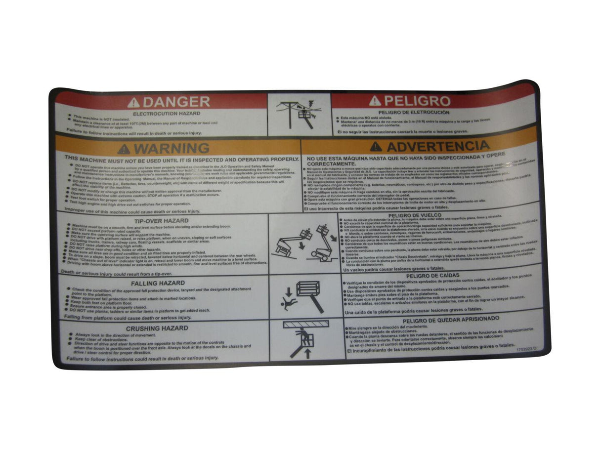 1703923 Decal Warning Plt