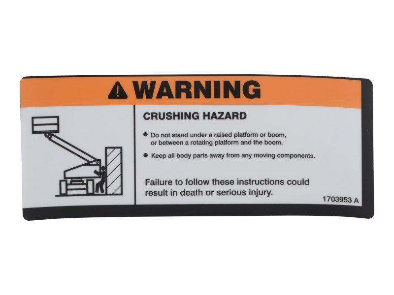 1703953 Decal Crush Warning
