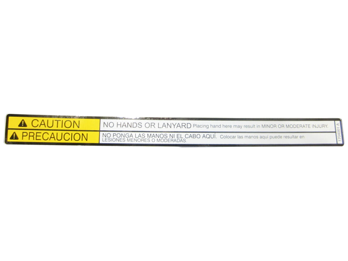 1704001 Decal, No Hands (Dom2) | JLG