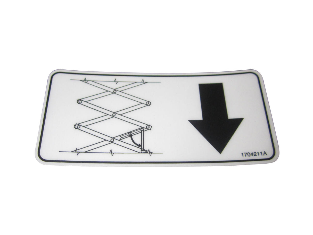 1704211 Decal, Wide Safety Prop | JLG