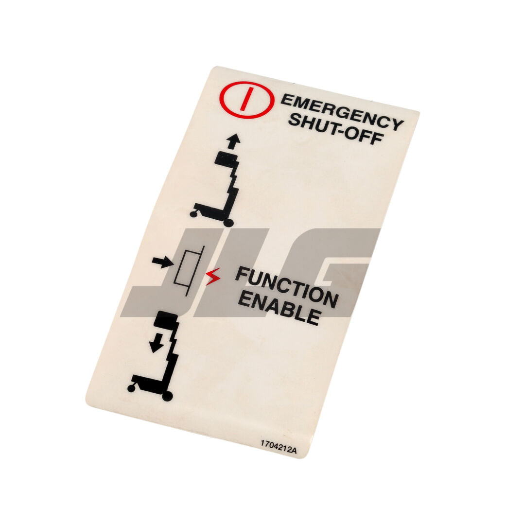 1704212 Decal, Function Control | JLG