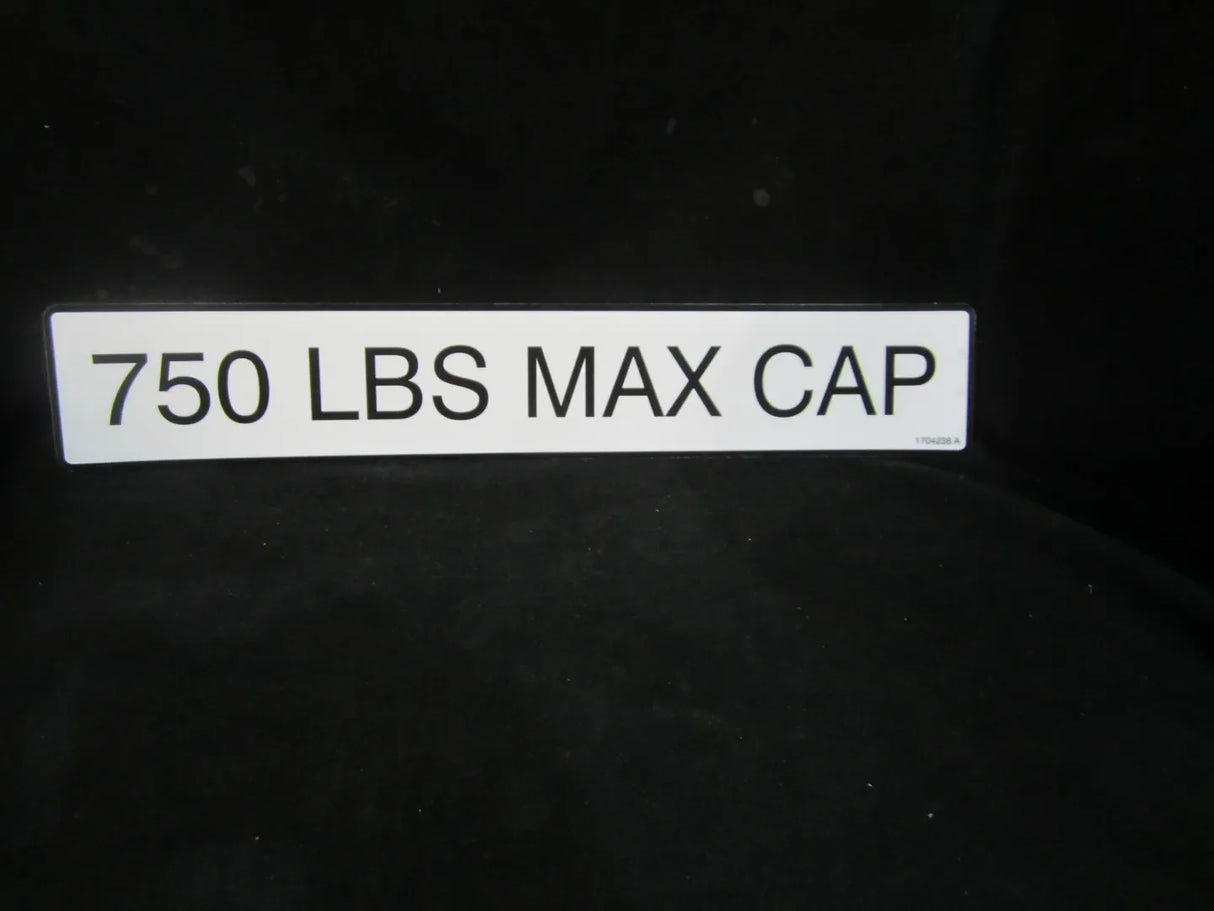 1704238 Decal, 750 Lbs Max Cap | JLG