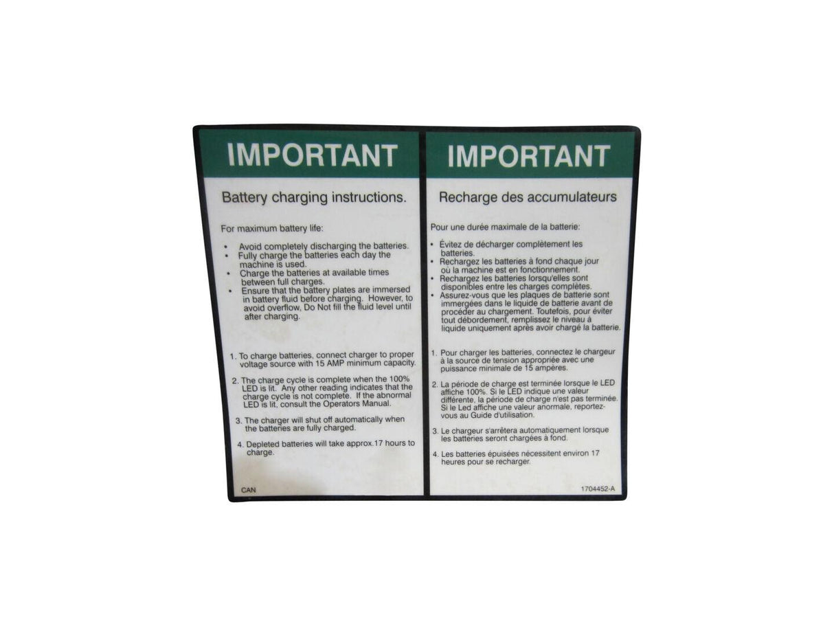 1704452 Charging Instr Decal