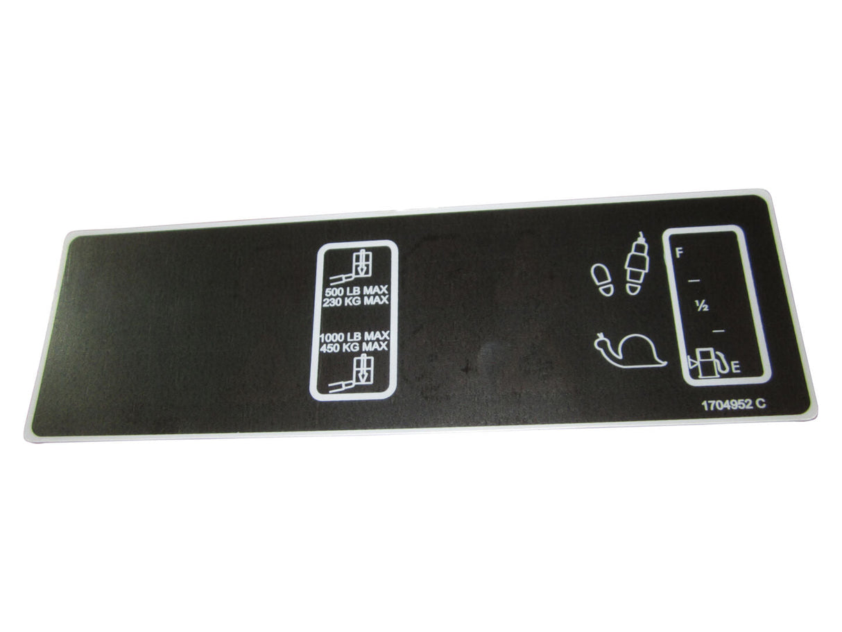 1704952 Decal, Platform Display | JLG
