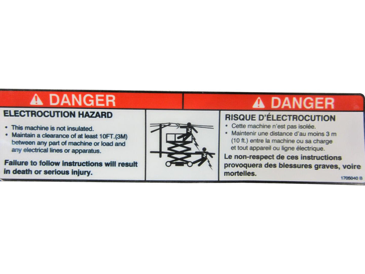 1705040 Electrical Hazard Danger Decal
