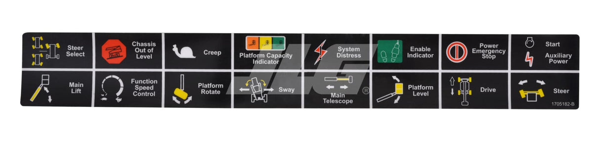 1705182 Decal, Legend (Plf)1200SJP | JLG