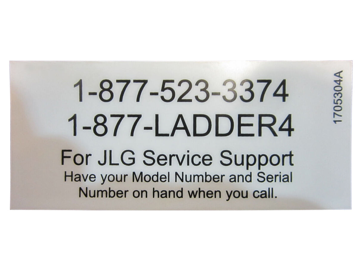 1705304 Decal, Alternate Service | JLG