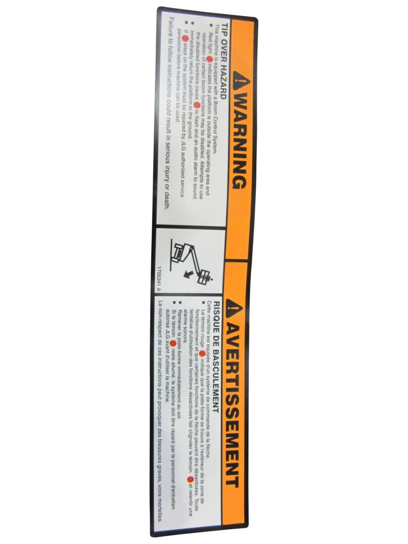 1705341 Tip Over Decal