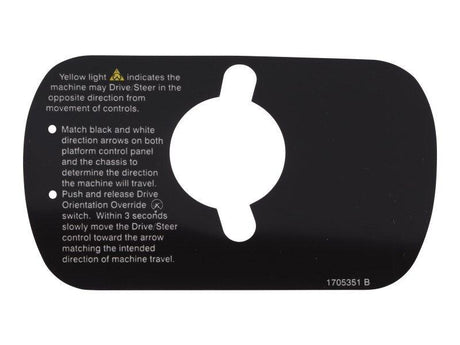 1705351 Decal Drive Steer Instr