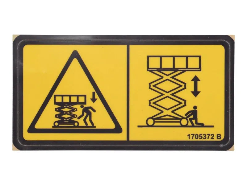 1705372 Decal, Head Crushing | JLG