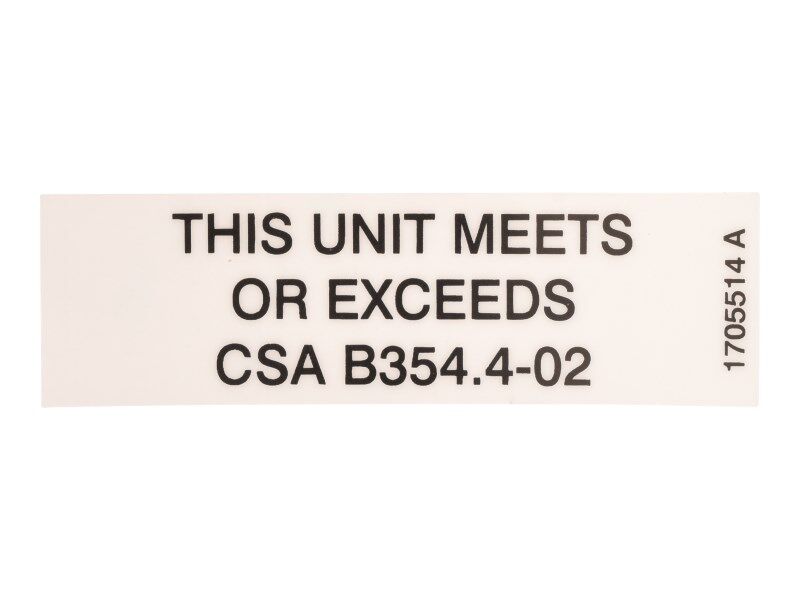 1705514 Decal, Csa (Booms) | JLG