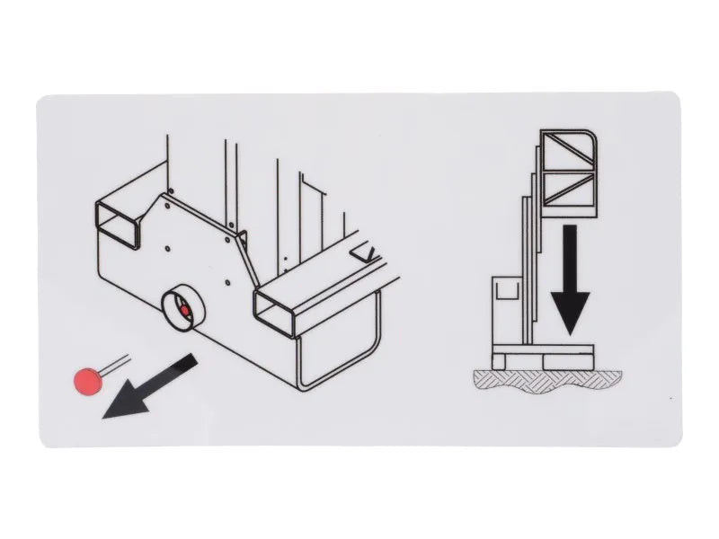 1705636 Decal Manual Descent | JLG