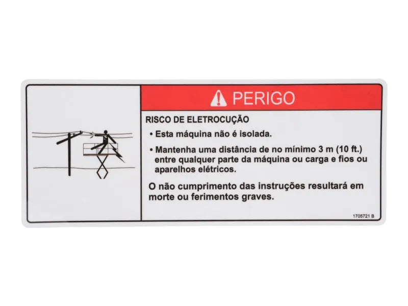 1705721 Decal, Electricution (Por) | JLG
