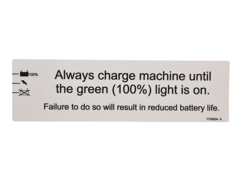 1705834 Decal, Battery Charging | JLG