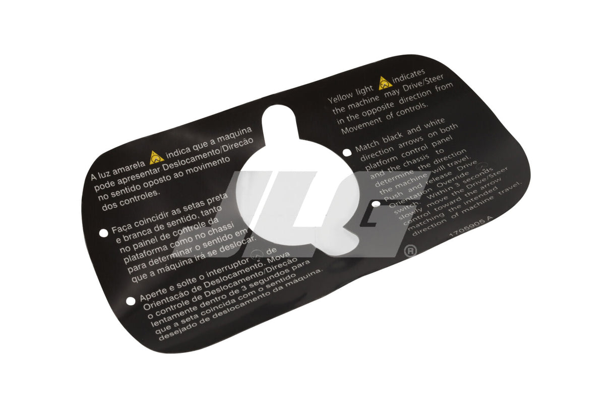 1705905 Decal, Drv/Str Instructions (Brz Por) | JLG