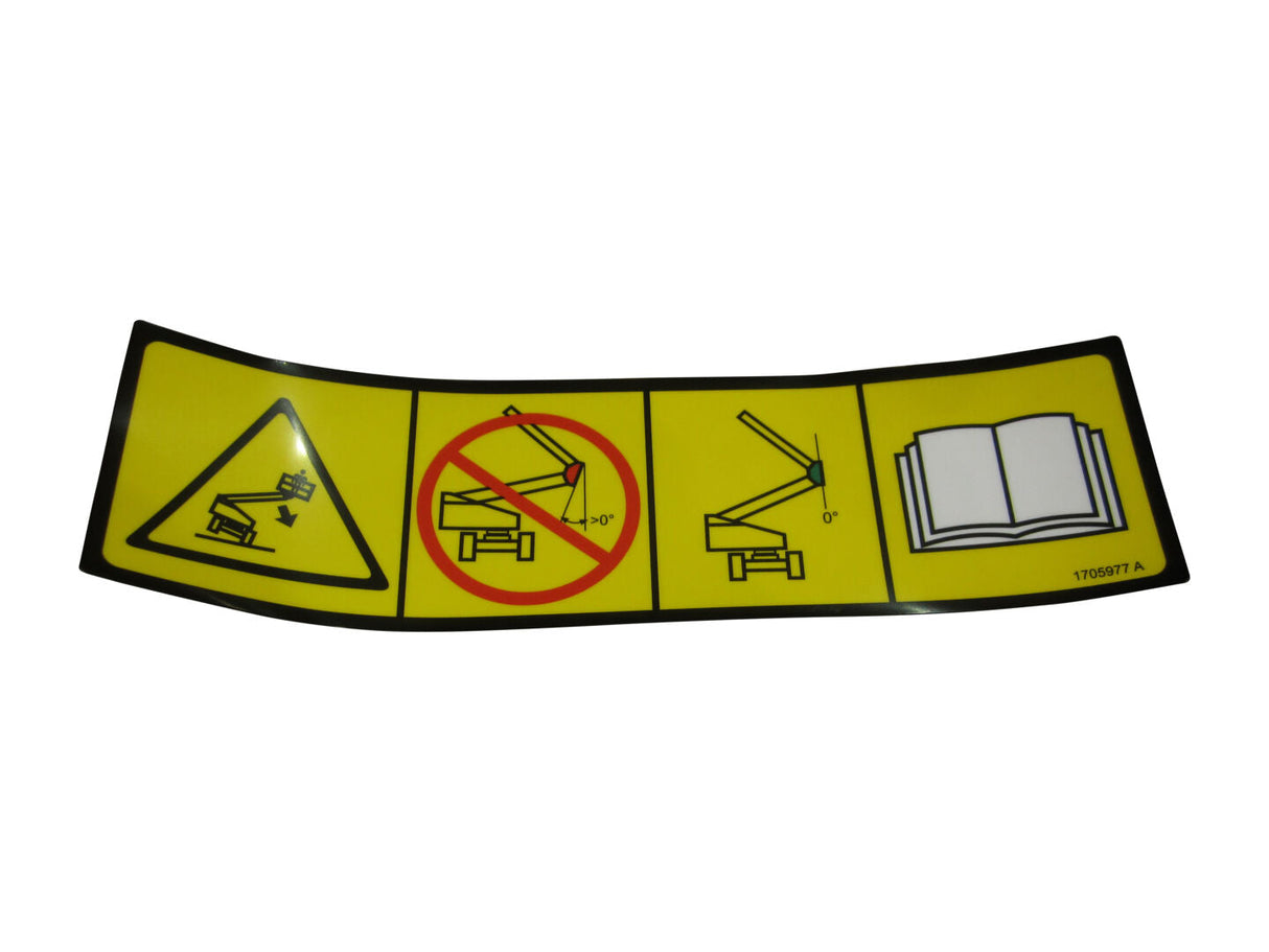 1705977 Decal, Upright Level Overide | JLG