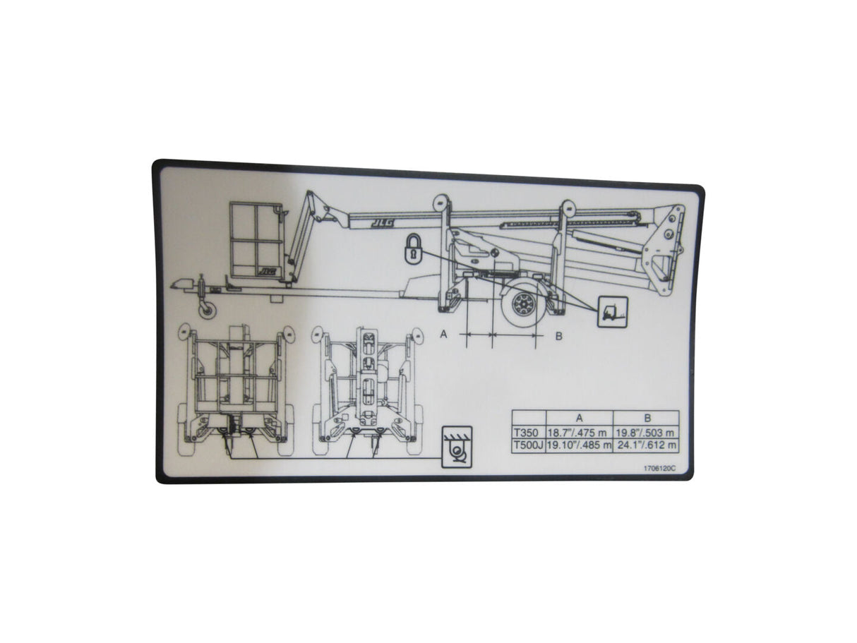 1706120 Decal, Lift Diagram | JLG