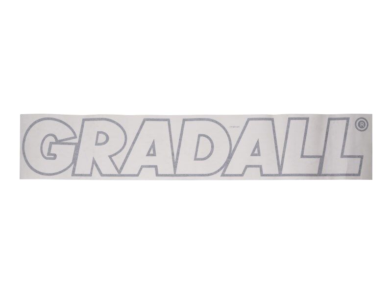 1706184 Decal Gradall White 12" | JLG