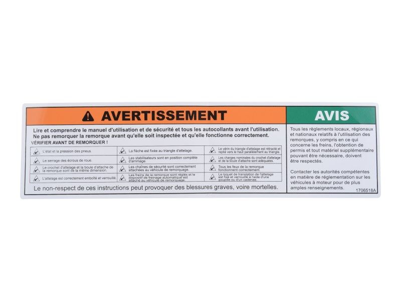 1706518 Decal Machine Operation Eng/Fr | JLG