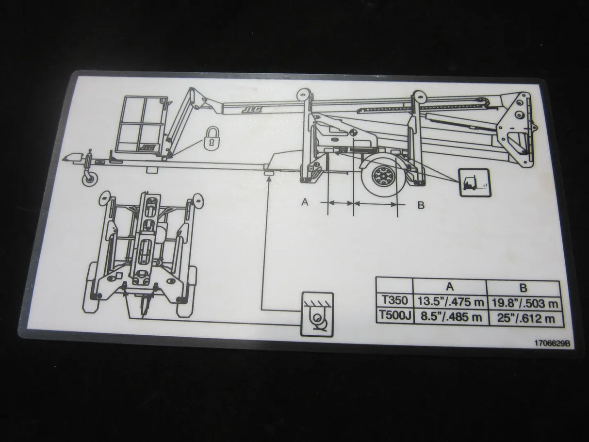 1706629 Decal, Lift Diagram | JLG