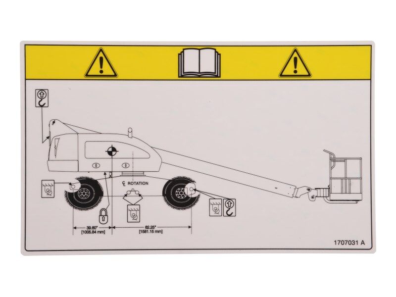 1707031 Decal, Lift Diagram 400S | JLG