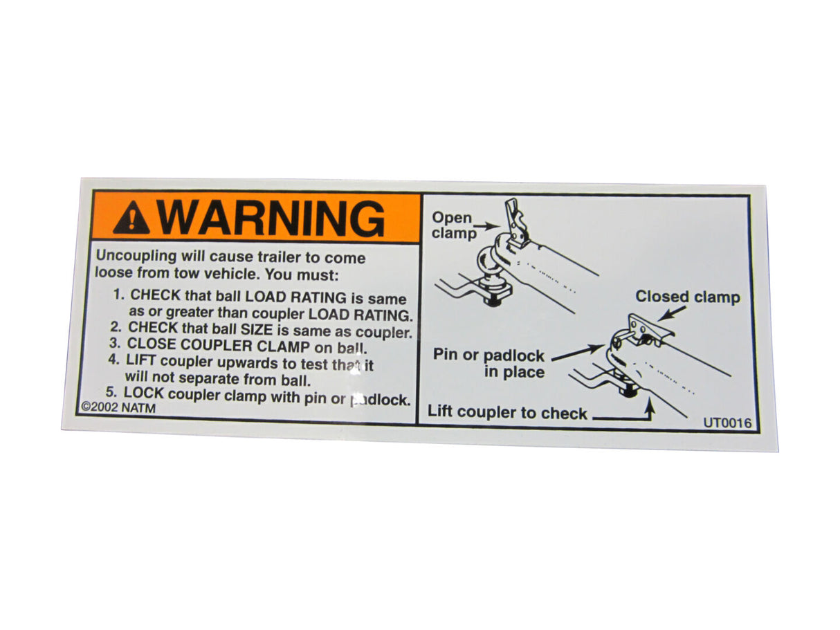 1707075 Decal, Coupler (Ut0016) | JLG