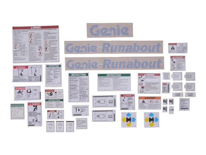 220001GT Kit Decal Safety Inst Words