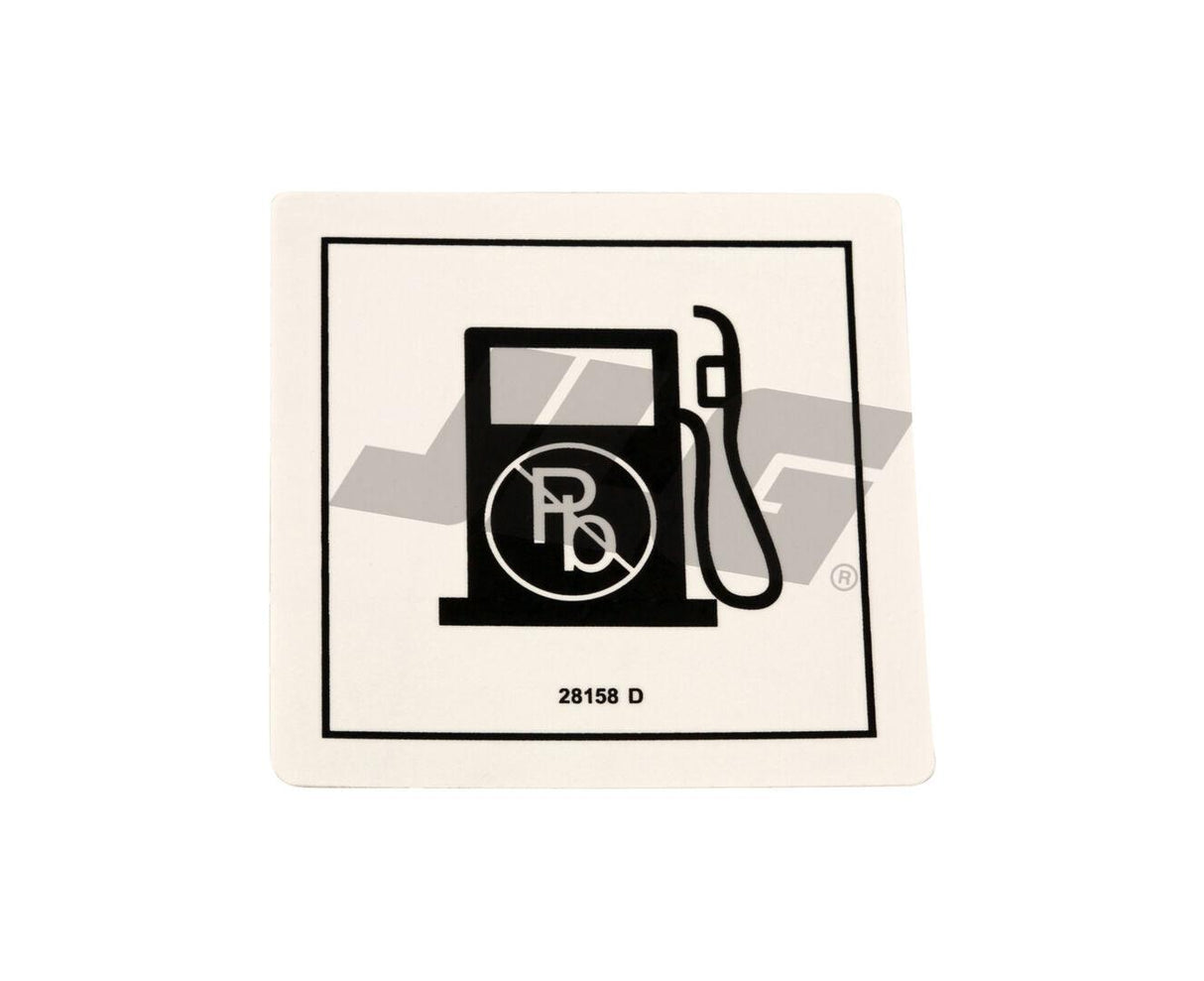 28158 Unleaded Gas Only Decal