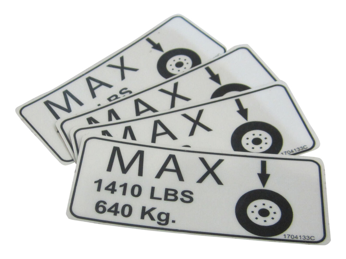 2901701 Decal, Max Tire (D/C/L/B/J) | JLG