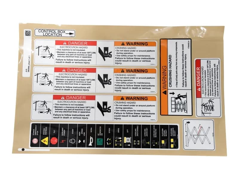2902066 Decal Kit Multi-Color (Engine) | JLG