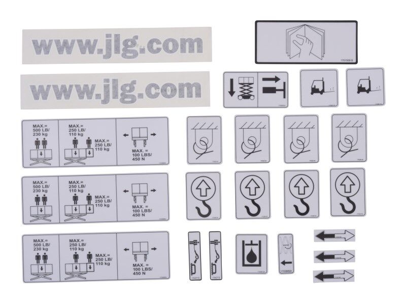 2902070 Kit Decal Pictogram 1932E2 | JLG