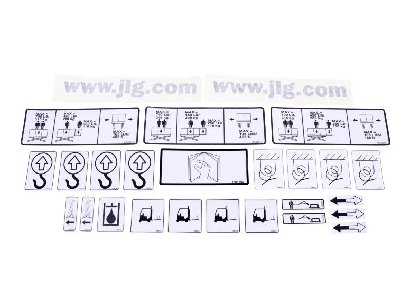 2902072 Decal Kit, Pictogram, 3246E2 | JLG