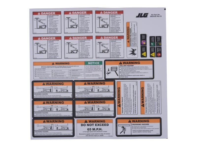 2902430 Decal Kit (Dom) | JLG