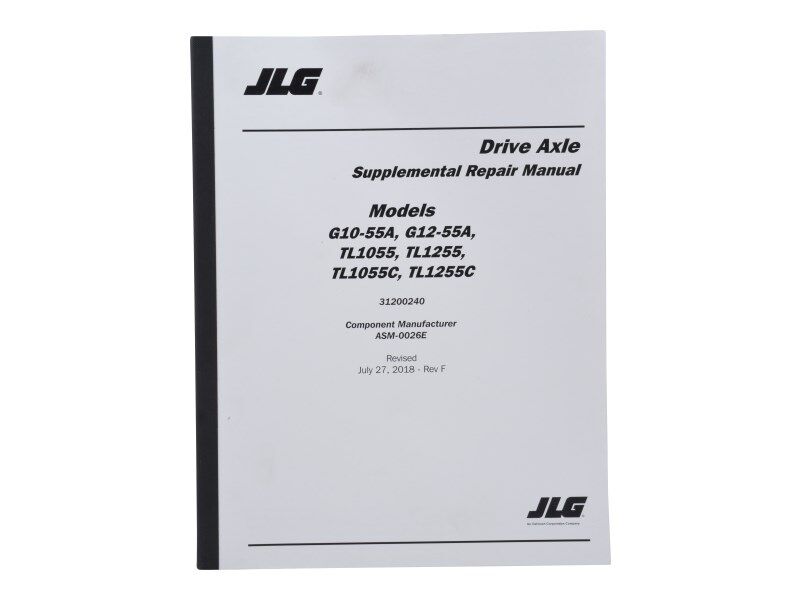 31200240 Manual de reparación del eje Dana | JLG