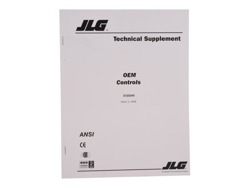Part Number 3120344 Manual, Oem Controller fits JLG