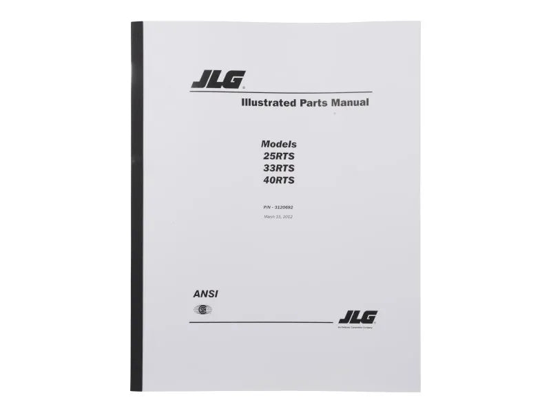Part Number 3120692 Manual 25/33/40Rts Parts fits JLG