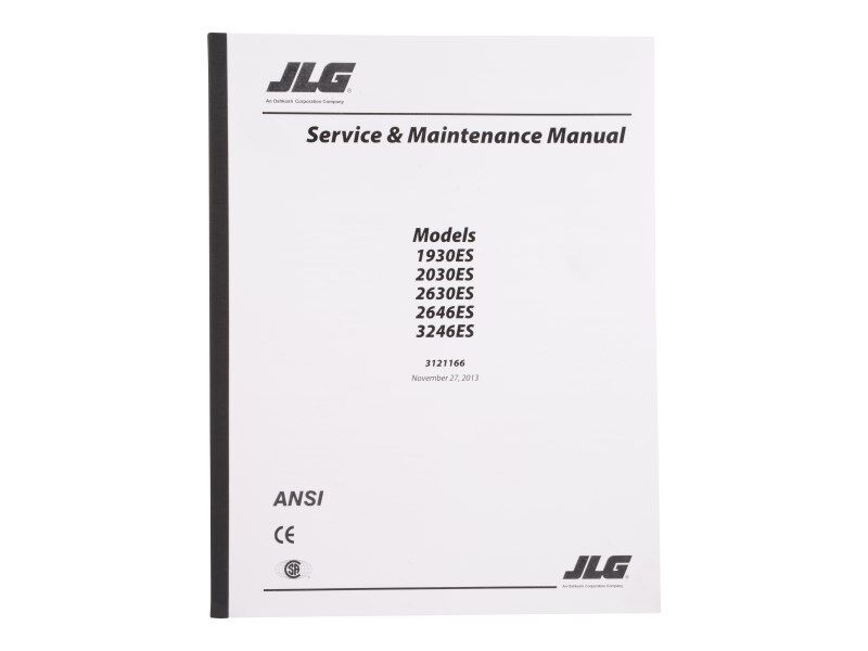 Part Number 3121166 Manual Es Global Service fits JLG
